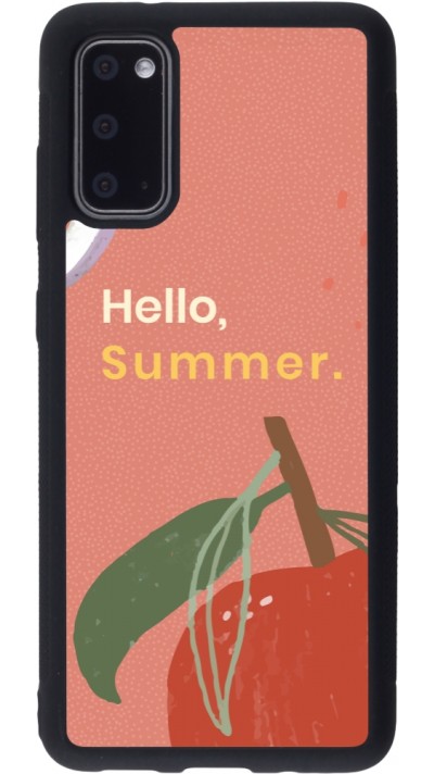 Samsung Galaxy S20 Case Hülle - Silikon schwarz Summer 2025 Hello summer