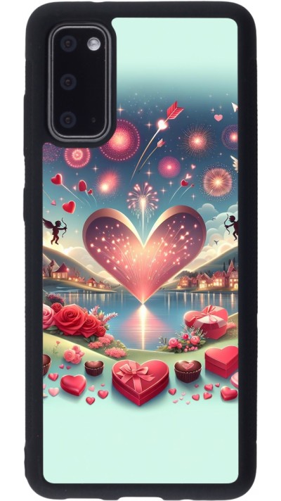Samsung Galaxy S20 Case Hülle - Silikon schwarz Valentin 2025 Schick