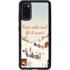 Samsung Galaxy S20 Case Hülle - Silikon schwarz Winter 25 Winter Keep calm and let it snow