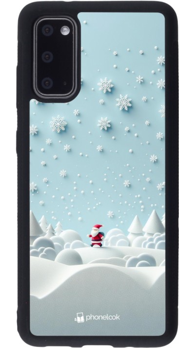 Samsung Galaxy S20 Case Hülle - Silikon schwarz Weihnachten 2023 Kleiner Vater Schneeflocke