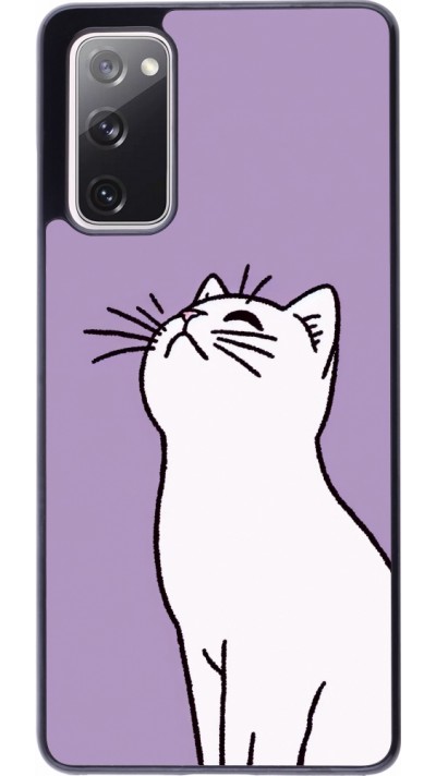 Samsung Galaxy S20 FE 5G Case Hülle - Chat auf lila Hintergrund