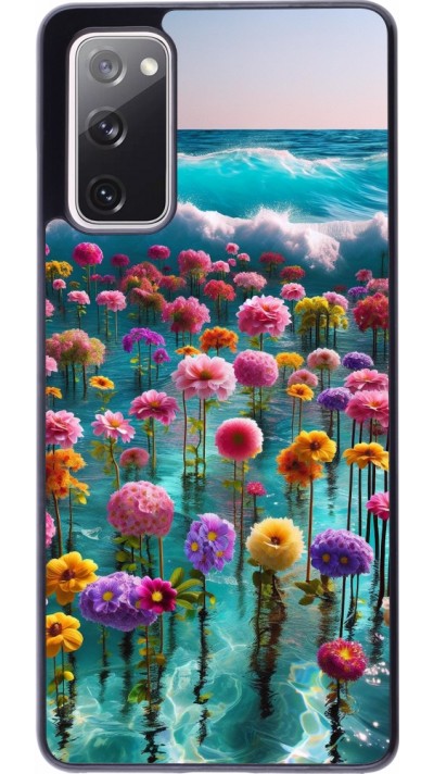 Samsung Galaxy S20 FE 5G Case Hülle - Blumenmeer Wellen