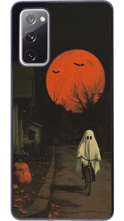 Samsung Galaxy S20 FE 5G Case Hülle - Halloween 2025 Ghost on a bicycle