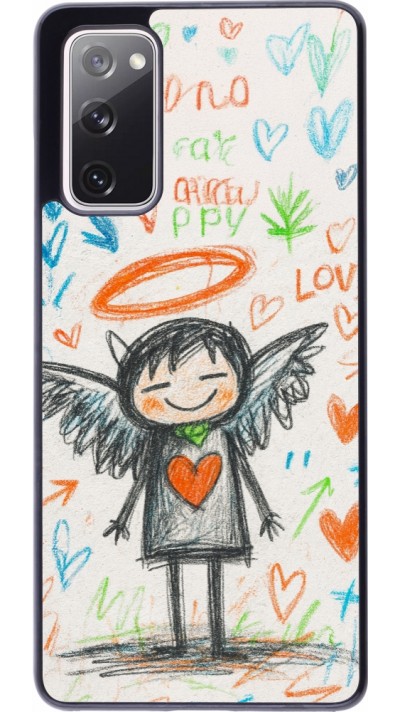 Samsung Galaxy S20 FE 5G Case Hülle - Little Angel Sketch Love