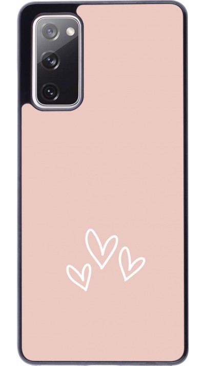 Samsung Galaxy S20 FE 5G Case Hülle - Valentine 2023 three minimalist hearts