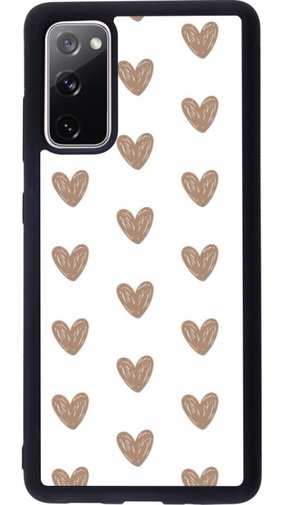 Coque Samsung Galaxy S20 FE 5G - Silicone rigide noir Autumn 2024 brown hearts Coque Samsung Galaxy S20 FE 5G - Silicone rigide noir Autumn 2024 brown hearts