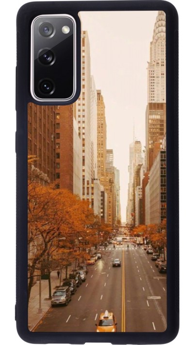 Coque Samsung Galaxy S20 FE 5G - Silicone rigide noir Autumn 2024 New York city Coque Samsung Galaxy S20 FE 5G - Silicone rigide noir Autumn 2024 New York city