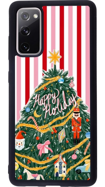 Samsung Galaxy S20 FE 5G Case Hülle - Silikon schwarz Christmas 25 Happy Holiday