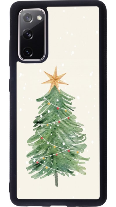 Samsung Galaxy S20 FE 5G Case Hülle - Silikon schwarz Christmas 25 Sketch Tree