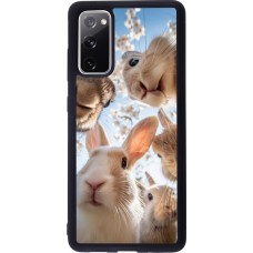 Samsung Galaxy S20 FE 5G Case Hülle - Silikon schwarz Easter 2026 Rabbits