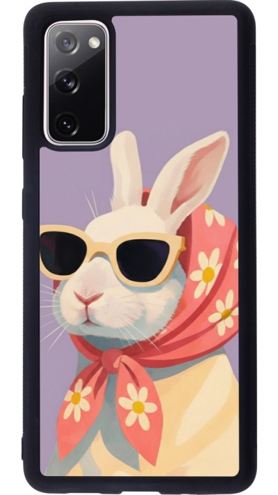 Samsung Galaxy S20 FE 5G Case Hülle - Silikon schwarz Easter 2026 Rabbit with scarf