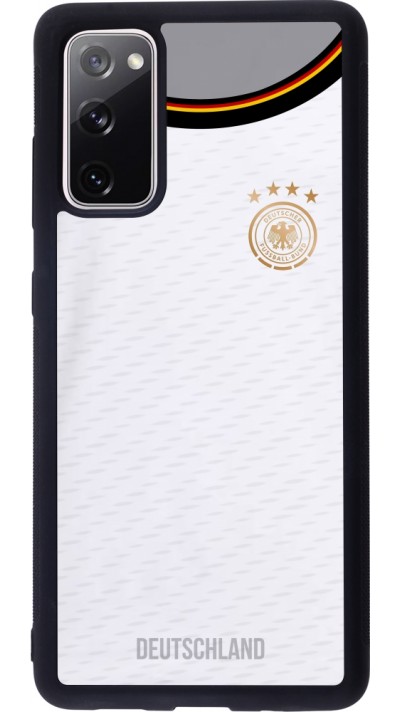 Coque Samsung Galaxy S20 FE 5G - Silicone rigide noir Maillot de football Allemagne 2022 personnalisable Coque Samsung Galaxy S20 FE 5G - Silicone rigide noir Maillot de football Allemagne 2022 personnalisable