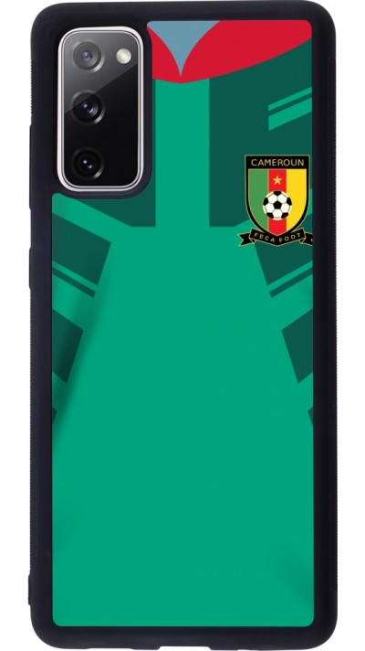 Coque Samsung Galaxy S20 FE 5G - Silicone rigide noir Maillot de football Cameroun 2022 personnalisable Coque Samsung Galaxy S20 FE 5G - Silicone rigide noir Maillot de football Cameroun 2022 personnalisable