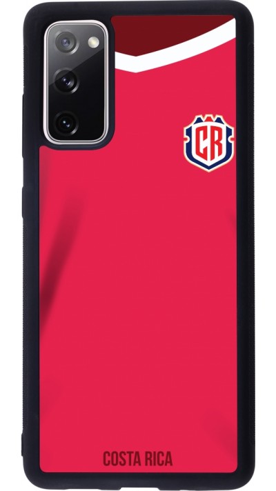 Coque Samsung Galaxy S20 FE 5G - Silicone rigide noir Maillot de football Costa Rica 2022 personnalisable Coque Samsung Galaxy S20 FE 5G - Silicone rigide noir Maillot de football Costa Rica 2022 personnalisable