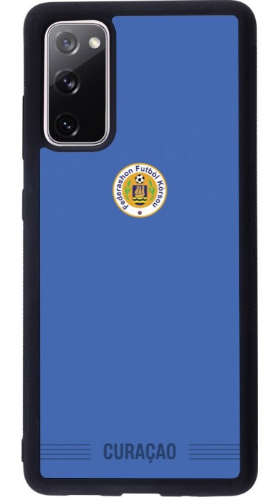 Samsung Galaxy S20 FE 5G Case Hülle - Silikon schwarz Curaçao 2026 personalisierbares Fussballtrikot