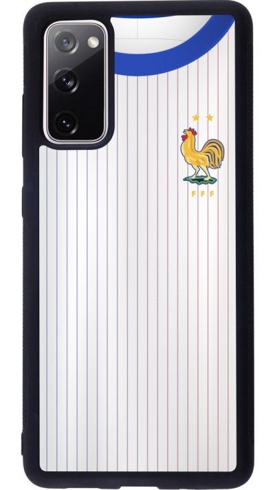 Coque Samsung Galaxy S20 FE 5G - Silicone rigide noir Maillot de football France Extérieur personnalisable Coque Samsung Galaxy S20 FE 5G - Silicone rigide noir Maillot de football France Extérieur personnalisable