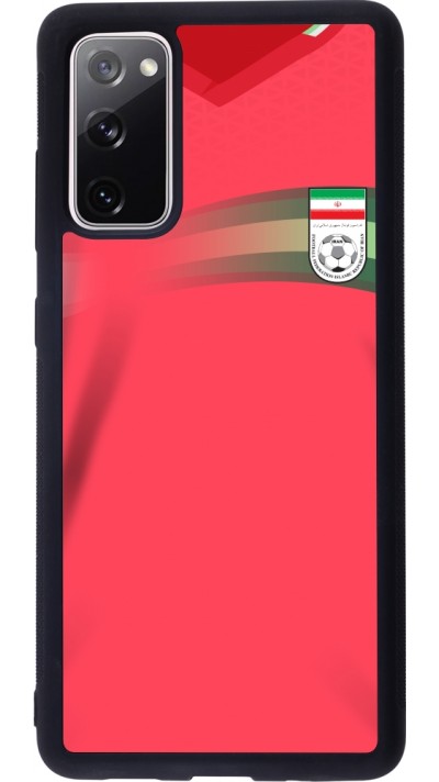 Coque Samsung Galaxy S20 FE 5G - Silicone rigide noir Maillot de football Iran 2022 personnalisable Coque Samsung Galaxy S20 FE 5G - Silicone rigide noir Maillot de football Iran 2022 personnalisable