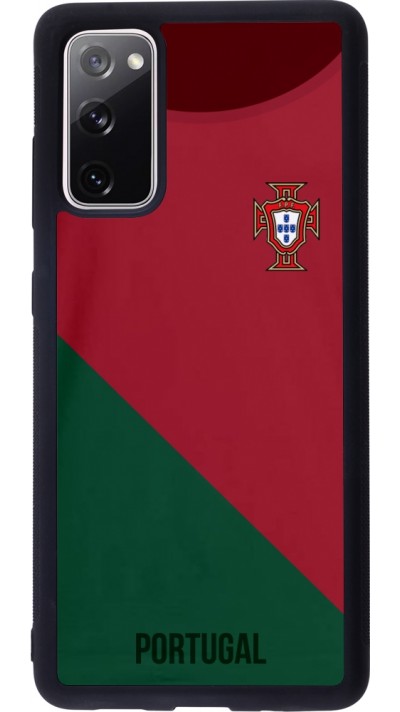 Coque Samsung Galaxy S20 FE 5G - Silicone rigide noir Maillot de football Portugal 2022 Coque Samsung Galaxy S20 FE 5G - Silicone rigide noir Maillot de football Portugal 2022