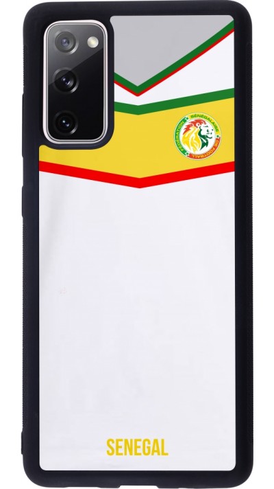 Coque Samsung Galaxy S20 FE 5G - Silicone rigide noir Maillot de football Senegal 2022 personnalisable Coque Samsung Galaxy S20 FE 5G - Silicone rigide noir Maillot de football Senegal 2022 personnalisable