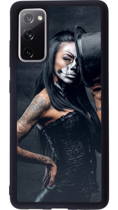 Coque Samsung Galaxy S20 FE 5G - Silicone rigide noir Halloween 22 Tattooed Girl Coque Samsung Galaxy S20 FE 5G - Silicone rigide noir Halloween 22 Tattooed Girl