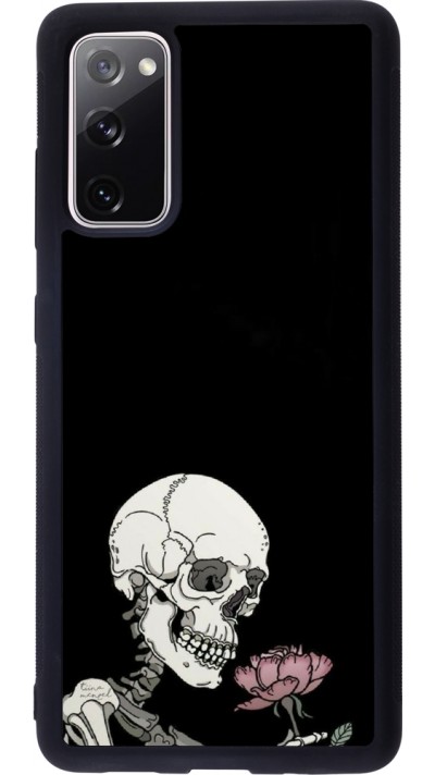 Coque Samsung Galaxy S20 FE 5G - Silicone rigide noir Halloween 2023 rose and skeleton Coque Samsung Galaxy S20 FE 5G - Silicone rigide noir Halloween 2023 rose and skeleton