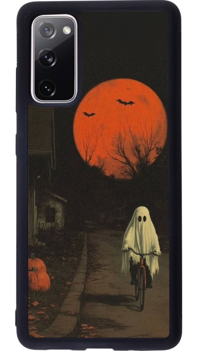 Coque Samsung Galaxy S20 FE 5G - Silicone rigide noir Halloween 2025 Ghost on a bicycle Coque Samsung Galaxy S20 FE 5G - Silicone rigide noir Halloween 2025 Ghost on a bicycle