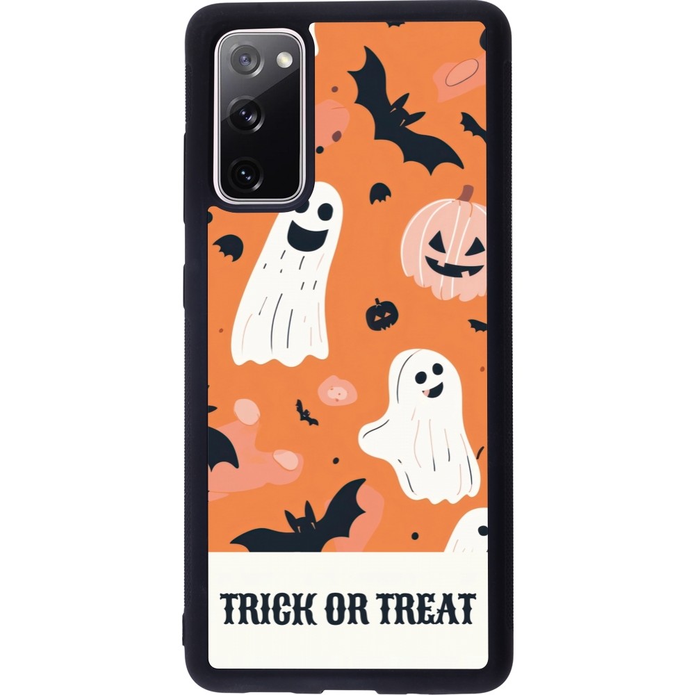 Coque Samsung Galaxy S20 FE 5G - Silicone rigide noir Halloween 2025 Trick treat