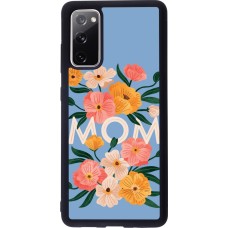 Samsung Galaxy S20 FE 5G Case Hülle - Silikon schwarz Mom 2026 Flowers