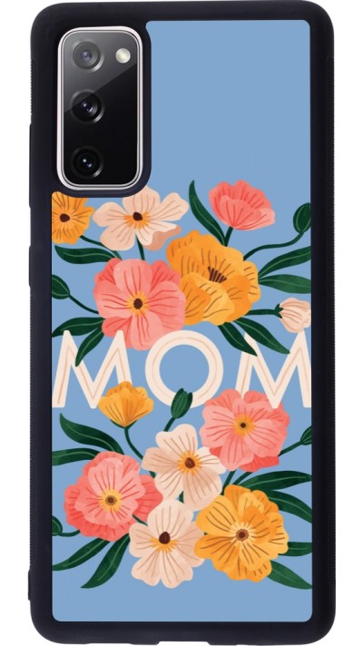 Samsung Galaxy S20 FE 5G Case Hülle - Silikon schwarz Mom 2026 Flowers