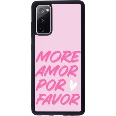 Coque Samsung Galaxy S20 FE 5G - Silicone rigide noir More amor porfavor