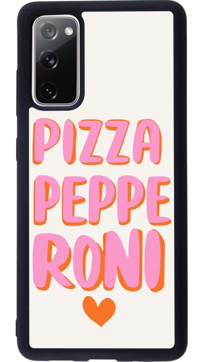 Samsung Galaxy S20 FE 5G Case Hülle - Silikon schwarz Pizza pepperoni 2026