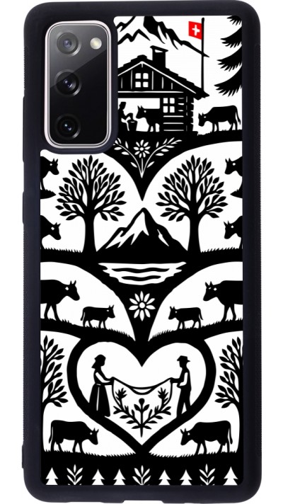 Coque Samsung Galaxy S20 FE 5G - Silicone rigide noir Poya Suisse 2