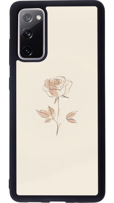 Coque Samsung Galaxy S20 FE 5G - Silicone rigide noir Sable Rose Minimaliste Coque Samsung Galaxy S20 FE 5G - Silicone rigide noir Sable Rose Minimaliste