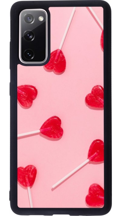 Samsung Galaxy S20 FE 5G Case Hülle - Silikon schwarz Saint Valentines Day 26 Lollipop