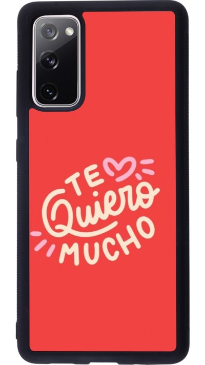 Samsung Galaxy S20 FE 5G Case Hülle - Silikon schwarz Saint Valentines Day 26 Te quiero mucho
