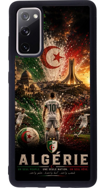 Samsung Galaxy S20 FE 5G Case Hülle - Silikon schwarz Fussball Algerien splash 2026