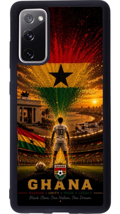 Samsung Galaxy S20 FE 5G Case Hülle - Silikon schwarz Fussball Ghana splash 2026