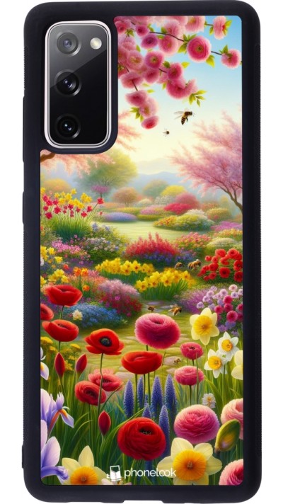 Coque Samsung Galaxy S20 FE 5G - Silicone rigide noir Spring 25 Bouquet printemps Coque Samsung Galaxy S20 FE 5G - Silicone rigide noir Spring 25 Bouquet printemps