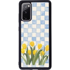 Samsung Galaxy S20 FE 5G Case Hülle - Silikon schwarz Blue vichy tulips 2026
