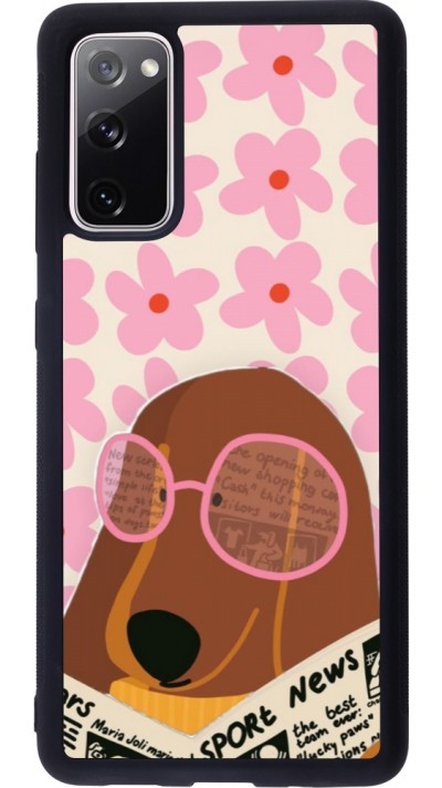 Samsung Galaxy S20 FE 5G Case Hülle - Silikon schwarz Dog with newspaper 2026