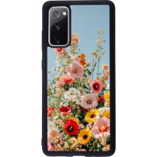 Samsung Galaxy S20 FE 5G Case Hülle - Silikon schwarz Spring flowers 2026