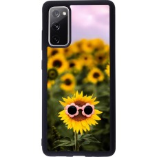 Samsung Galaxy S20 FE 5G Case Hülle - Silikon schwarz Sunflower with glasses 2026