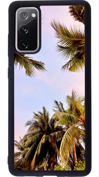 Coque Samsung Galaxy S20 FE 5G - Silicone rigide noir Summer 2023 palm tree vibe Coque Samsung Galaxy S20 FE 5G - Silicone rigide noir Summer 2023 palm tree vibe