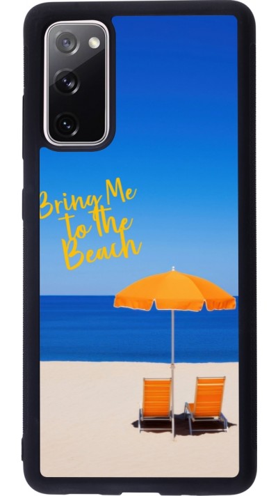 Coque Samsung Galaxy S20 FE 5G - Silicone rigide noir Summer 2025 Bring me to the beach Coque Samsung Galaxy S20 FE 5G - Silicone rigide noir Summer 2025 Bring me to the beach