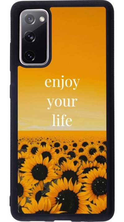 Coque Samsung Galaxy S20 FE 5G - Silicone rigide noir Summer 2026 Enjoy your life