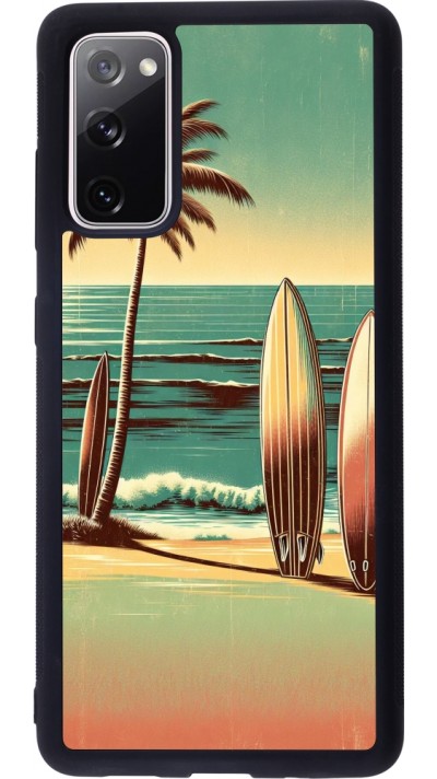 Coque Samsung Galaxy S20 FE 5G - Silicone rigide noir Surf Paradise