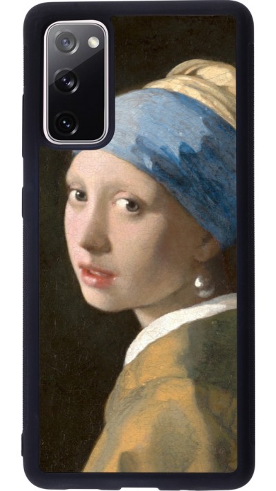Coque Samsung Galaxy S20 FE 5G - Silicone rigide noir Tableau art - La Jeune fille à la perle - Johannes Vermeer Coque Samsung Galaxy S20 FE 5G - Silicone rigide noir Tableau art - La Jeune fille à la perle - Johannes Vermeer