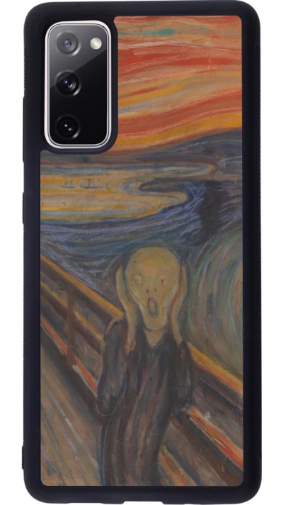 Coque Samsung Galaxy S20 FE 5G - Silicone rigide noir Tableau art - Le Cri - Edvard Munch Coque Samsung Galaxy S20 FE 5G - Silicone rigide noir Tableau art - Le Cri - Edvard Munch