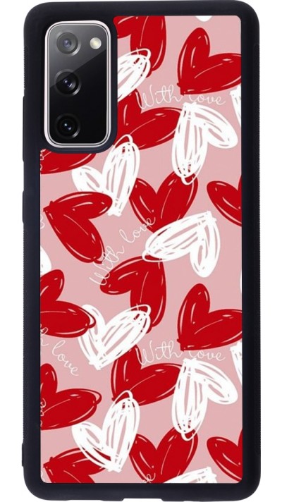 Coque Samsung Galaxy S20 FE 5G - Silicone rigide noir Valentine 2024 with love heart Coque Samsung Galaxy S20 FE 5G - Silicone rigide noir Valentine 2024 with love heart