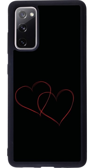 Coque Samsung Galaxy S20 FE 5G - Silicone rigide noir Valentine 2023 attached heart Coque Samsung Galaxy S20 FE 5G - Silicone rigide noir Valentine 2023 attached heart